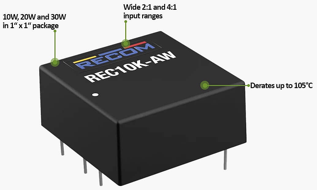 Recom REC10K dc dc wandler