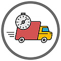 Livraison rapide Icon Logistique Compétences clés