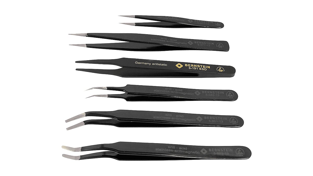 5 060 AES b00 esd pinces smd set tweezers l├Atpinzetten soldering tweezers 1