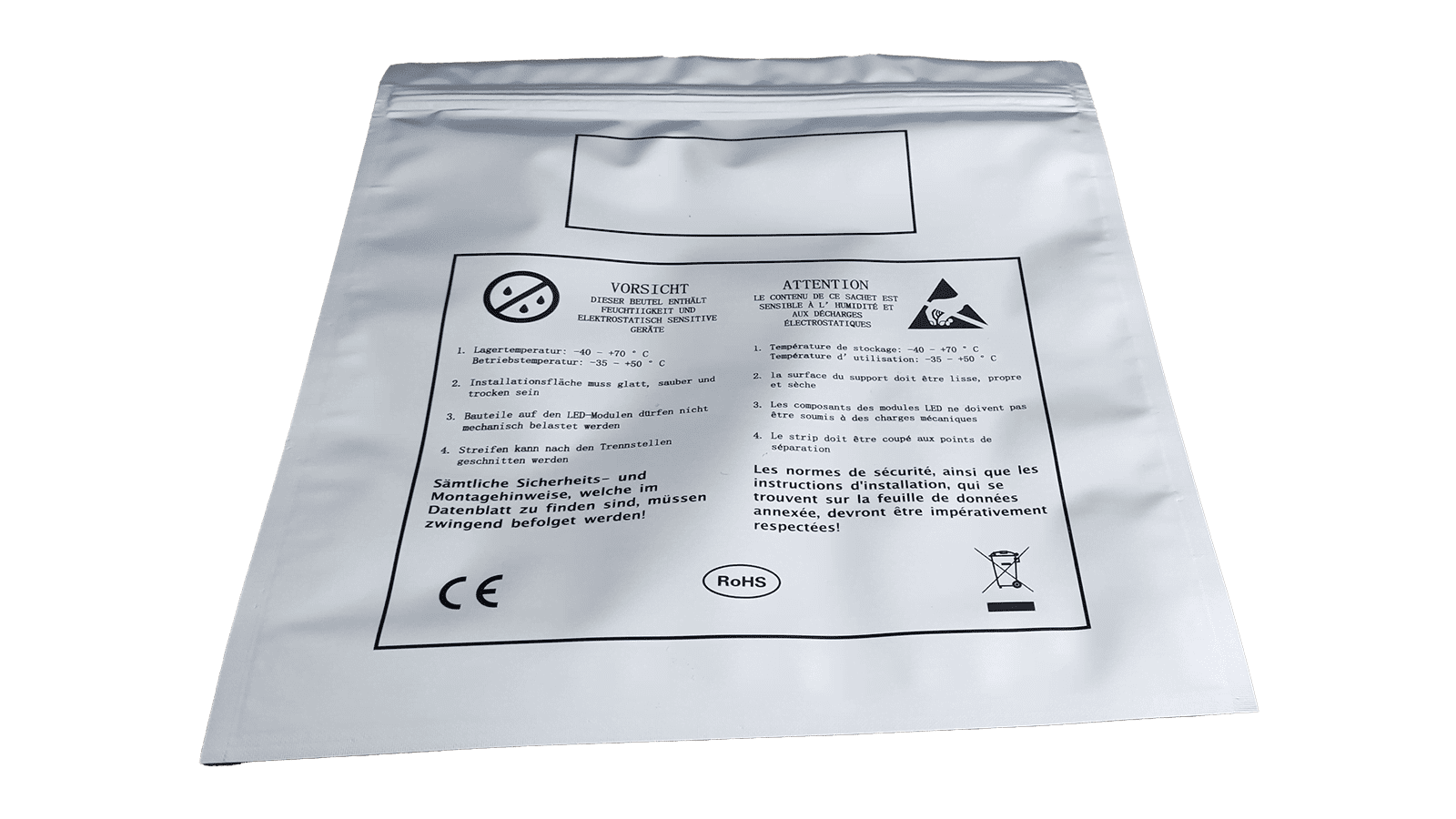 ESD Schutzbeutel mit Zipp Verschluss - Simpex Electronic AG