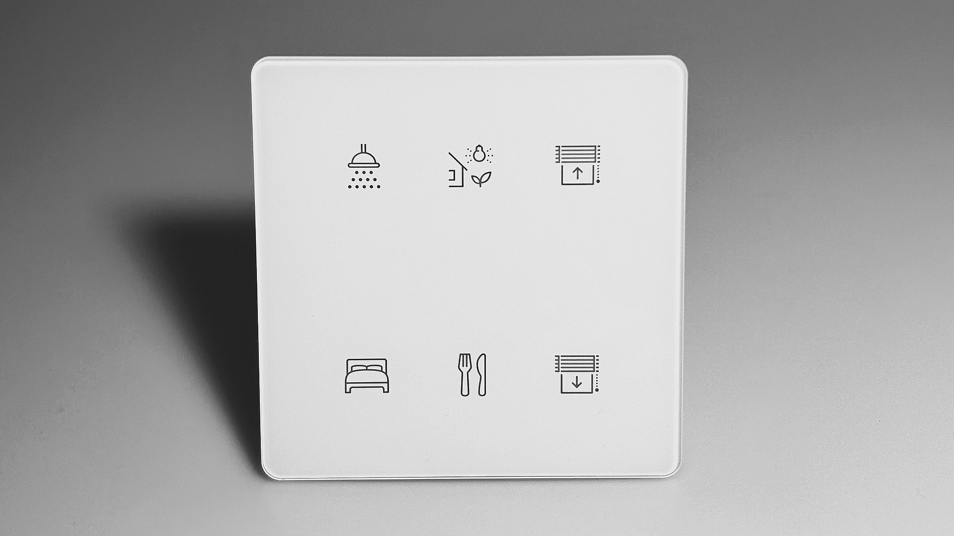 EVYTRA Casambi Flush Mount Switch, 2, 4 oder 6 Tasten, schwarz oder weiss