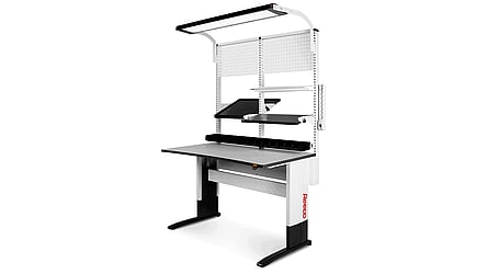 Electrically adjustable ESD table frame Premium example