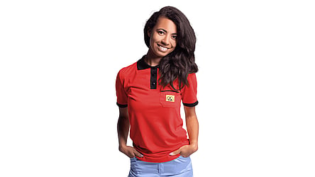 Women's Red ESD Polo Shirt