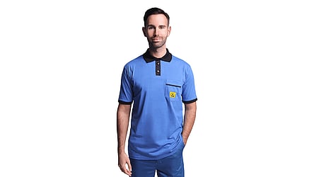 Polo ESD pour homme, bleu