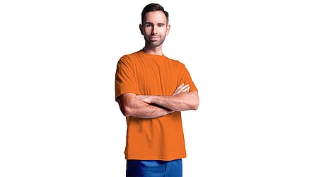 T-shirt ESD pour homme, orange