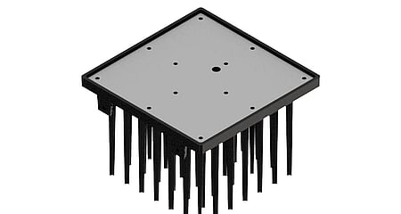 CoolBlock SQ 01 2x2MX refroidisseur LED à ailettes carrées