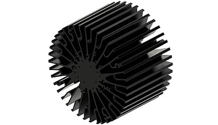 Réchauffeur modulaire LED star, ø152mm, H 100mm, Noir anodisé