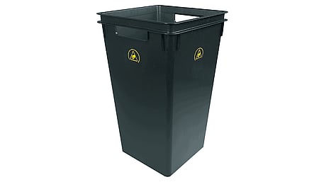 ESD wastepaper basket black