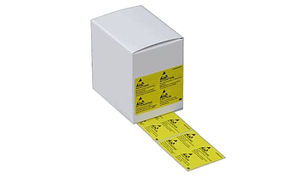 ESD warning labels 80 x 60 mm (500 pieces)