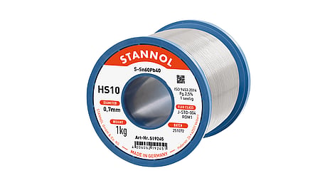 Lötdraht HS10, Sn60Pb40, RO M1, 0.7mm, 1000g
