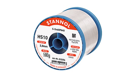 Lötdraht HS10, Sn60Pb40, RO M1, 2mm, 500g