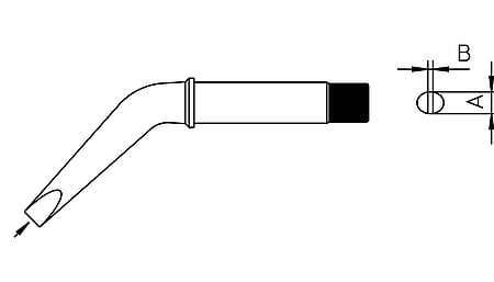CT6 DX8 Lötspitze Meisselform