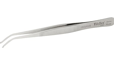 SMD-Pinzette abgewinkelt 40° mit runden Spitzen Ø 1, 2 - 2, 5 mm