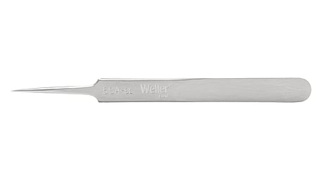 Precision tweezers with very fine tips, suitable for very fine wires