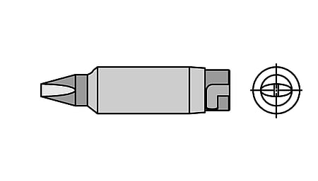 HT 1 soldering tip chisel shape