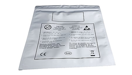 ESD protective bag with zipper closure