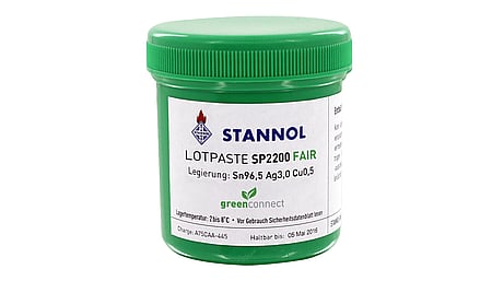 Stannol Lötpaste SP2200 TSC405 Sn95,5Ag4Cu0,5 Dose 500g