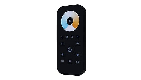 ZigBee3.0 Fernbedienung, Tunable white, Farbrad, schwarz