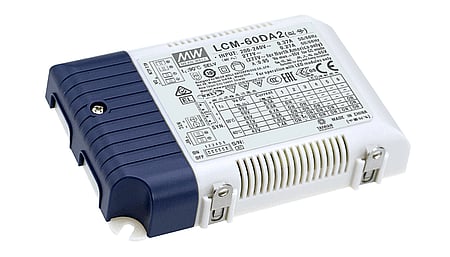 60W Driver LED CC 500-1400mA, 2-90Vdc, DALI2, AC Push