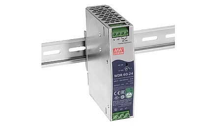 Bloc d'alimentation 60W pour rail DIN 24V/2.5A, 1 ou 2 phases