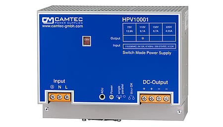 1001W DIN rail power supply 110V/9.1A, single phase