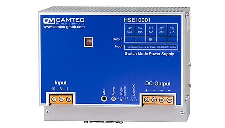 600W DIN rail power supply 12V/50A, single phase