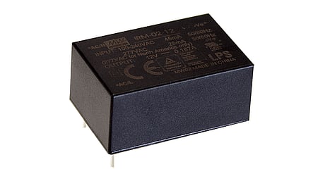 2W AC/DC power supply unit, PCB mounting, 24V/83mA