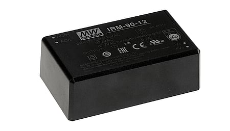 90W AC/DC power supply unit, PCB mounting, 24V/3.75A