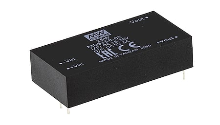 15W medical DC/DC converter, input 9...18V, output 5V/3A