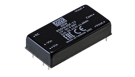 40W DC/DC converter, input 18...75V, output +/-15V / +/-1.333A