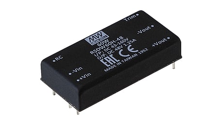 60W Convertisseur DC/DC, entrée 9...36V, sortie 24V/2.5A