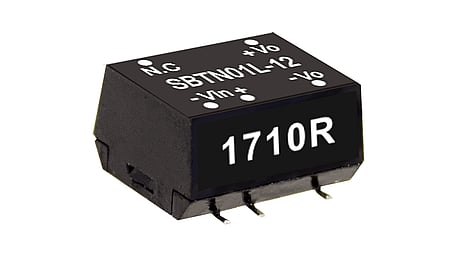 1W Convertisseur DC/DC, entrée 10.8...13.2V, sortie 5V/0.2A