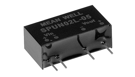 2W DC/DC converter, input 21.6...26.4V, output 5V/0.4A
