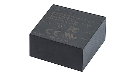 30W AC/DC power supply unit, PCB mounting, 5V/6A peak load