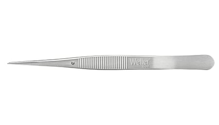 Precision tweezers, with serrated finger profile and internally serrated tips