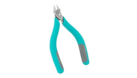 Ergonomic side cutter, 5", with tapered head, flush