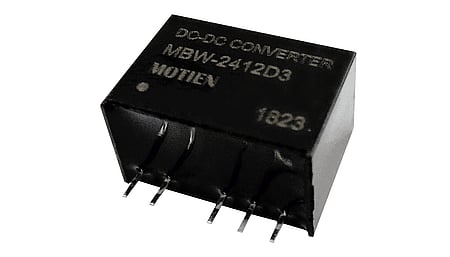 3W DC/DC converter, input 9..36V, output +/-5V / +/-0.3A