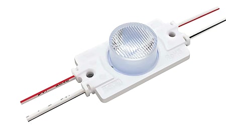 Channel Modul, edge lit, 1 x 3030 LED, 10x65°, 6500K, CRI >80