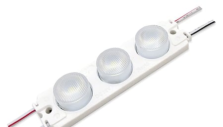 Channel Modul, edge lit, 3 x 3030 LED, 10x65°, 6500K, CRI >80