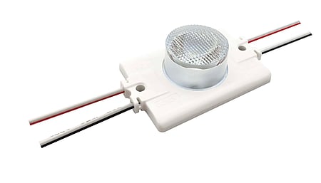 Channel Modul, edge lit, 1 x 3535 LED, 15x45°, 7000K, CRI >75