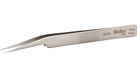 Precision tweezers slightly angled 15° recessed