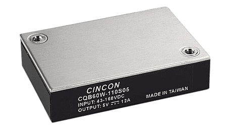 60W Convertisseur DC/DC, entrée 43...160V, sortie 28V/2.14A