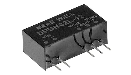 2W DC/DC converter, input 4.5...5.5V, output +/-5V / +/-0.2A