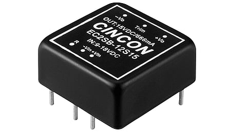 10W DC/DC-Wandler, Eingang 9...18V, Ausgang 12V/0.833A