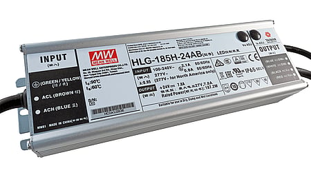 185W Driver LED CV+CC 24V/7.8A, 3in1 Dimming + Vo/Io réglable sur le driver