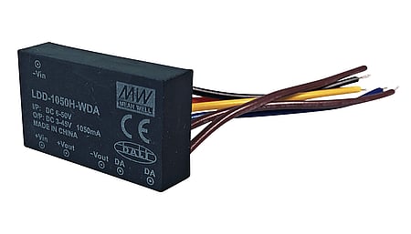 DC/DC constant current LED driver 350mA / 3...45Vdc, DALI
