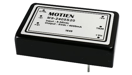 Convertisseur DC/DC 20W, entrée 9...36V, sortie +/-15V / +/-0.665A