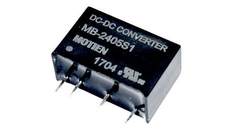 1W DC/DC converter, input 9...18V, output +/-15V / +/-0.033A