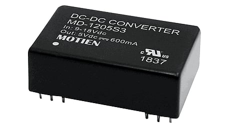 3W DC/DC converter, input 18...36V, output 3.3V/0.9A