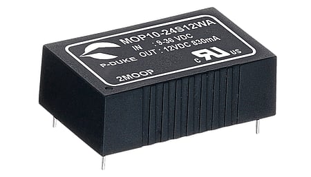 Convertisseur DC/DC médical 10W, entrée 9...36V, sortie 15V/0.67A